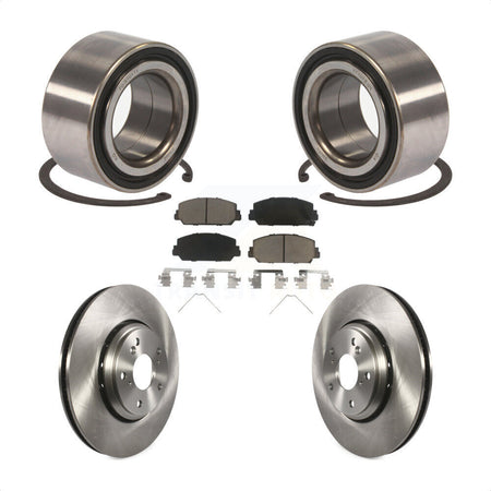 Front Wheel Bearing With Disc Brake Rotors And Ceramic Pads Kit For 2017-2018 Acura ILX KBB-118648 by Transit Auto