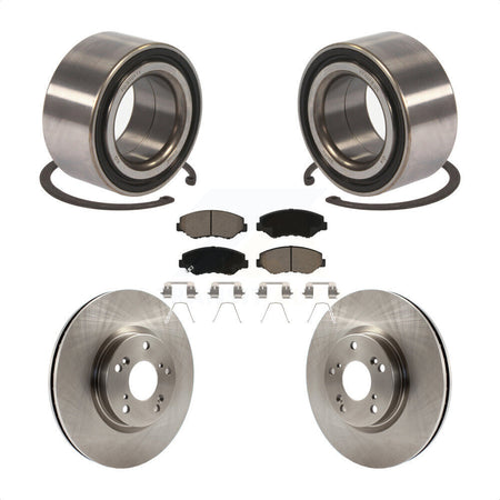 Front Wheel Bearing With Disc Brake Rotors And Ceramic Pads Kit For Honda Civic Acura ILX KBB-118734 by Transit Auto