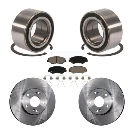 Front Wheel Bearing With Disc Brake Rotors And Ceramic Pads Kit For Honda Fit Acura ILX KBB-118736 by Transit Auto