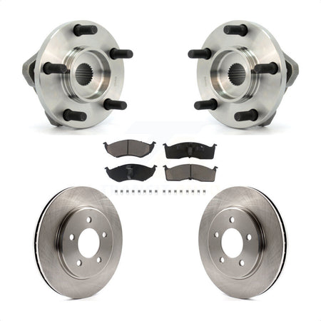 Front Hub Bearing Assembly With Disc Brake Rotors And Ceramic Pads Kit For Dodge Grand Caravan Chrysler Town & Country Plymouth Voyager Prowler KBB-121996 by Transit Auto