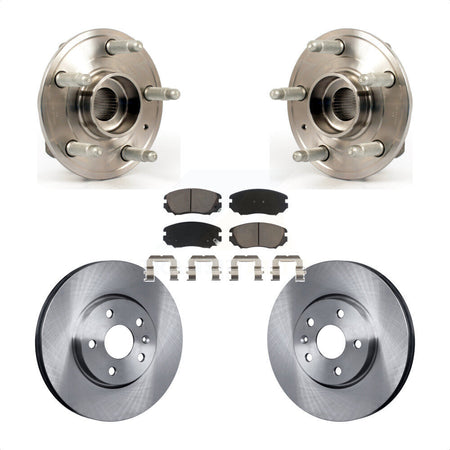 Front Hub Bearing Assembly With Disc Brake Rotors And Ceramic Pads Kit For 2018-2019 Chevrolet Impala KBB-122227 by Transit Auto
