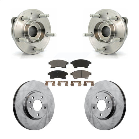 Front Hub Bearing Assembly With Disc Brake Rotors And Ceramic Pads Kit For Chevrolet Cruze Buick Verano Volt Orlando KBB-122404 by Transit Auto