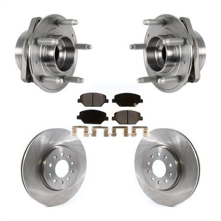 Front Hub Bearing Assembly With Disc Brake Rotors And Ceramic Pads Kit For Buick Envision LaCrosse Regal Sportback TourX KBB-123396 by Transit Auto