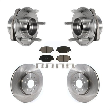 Front Hub Bearing Assembly With Disc Brake Rotors And Ceramic Pads Kit For Buick Envision LaCrosse Regal Sportback TourX KBB-123449 by Transit Auto