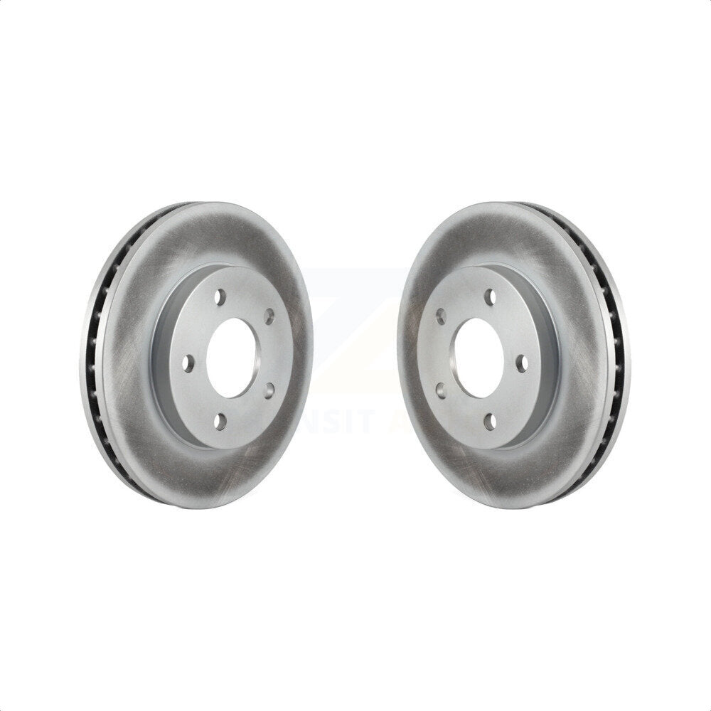 Front Coated Disc Brake Rotors Pair For Buick Rendezvous Pontiac Aztek KG-100020 by Genius