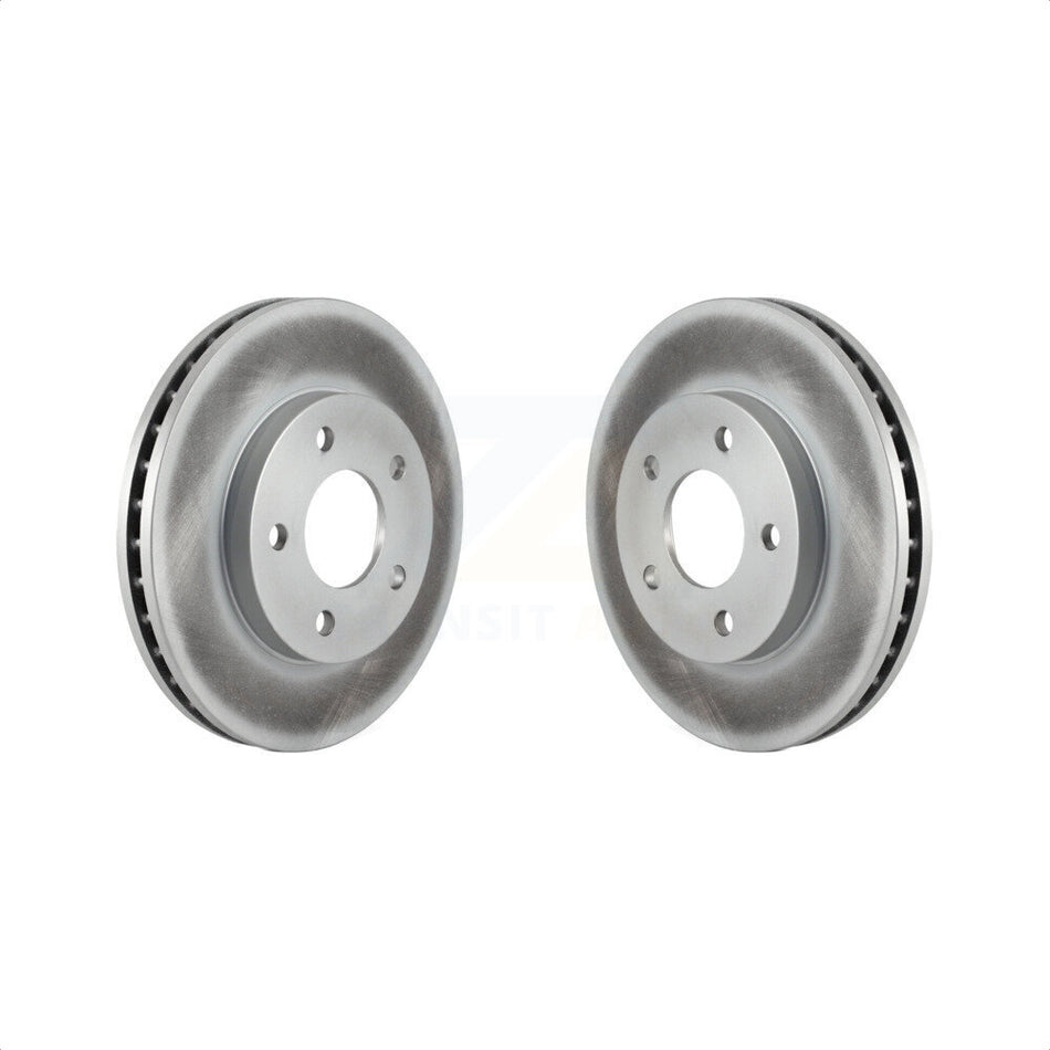 Front Coated Disc Brake Rotors Pair For Buick Rendezvous Pontiac Aztek KG-100020 by Genius