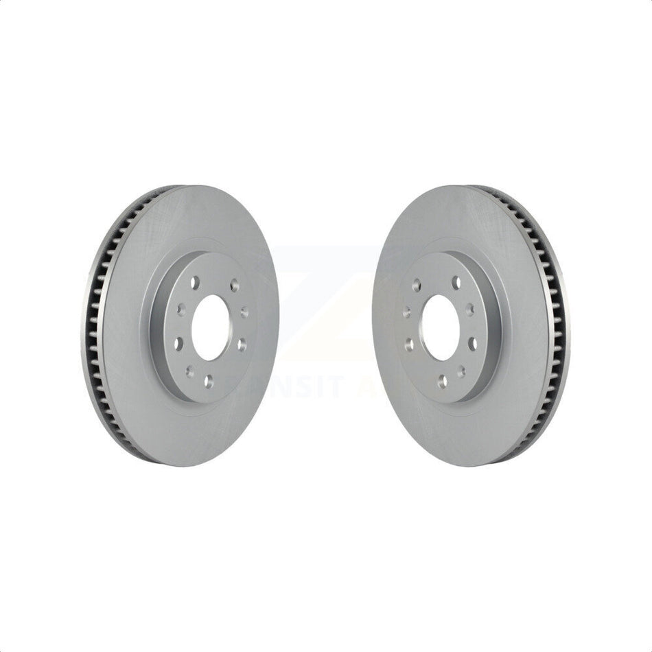 Front Coated Disc Brake Rotors Pair For Cadillac CTS With Standard Suspension KG-100026 by Genius