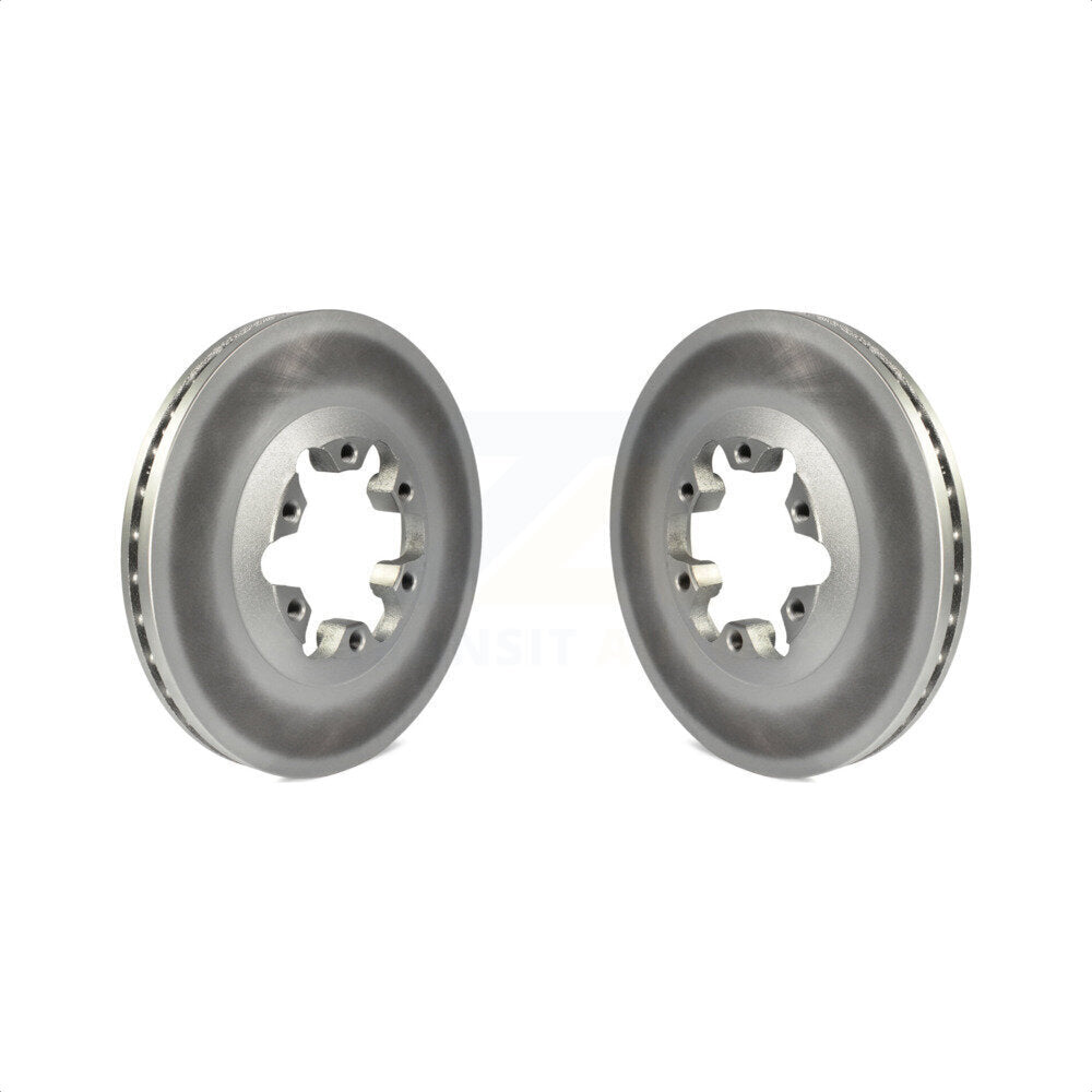 Front Coated Disc Brake Rotors Pair For Chevrolet Colorado GMC Canyon Isuzu i-290 i-280 i-370 i-350 KG-100031 by Genius