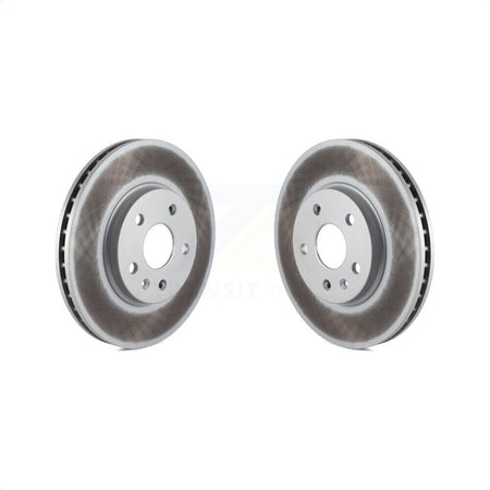 Front Coated Disc Brake Rotors Pair For Cadillac CTS KG-100049 by Genius