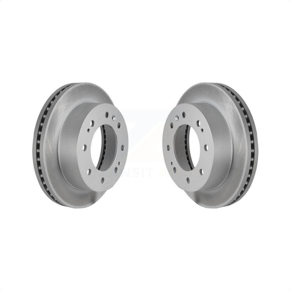 Front Coated Disc Brake Rotors Pair For Chevrolet Silverado 2500 HD GMC Sierra 1500 3500 Suburban KG-100057 by Genius