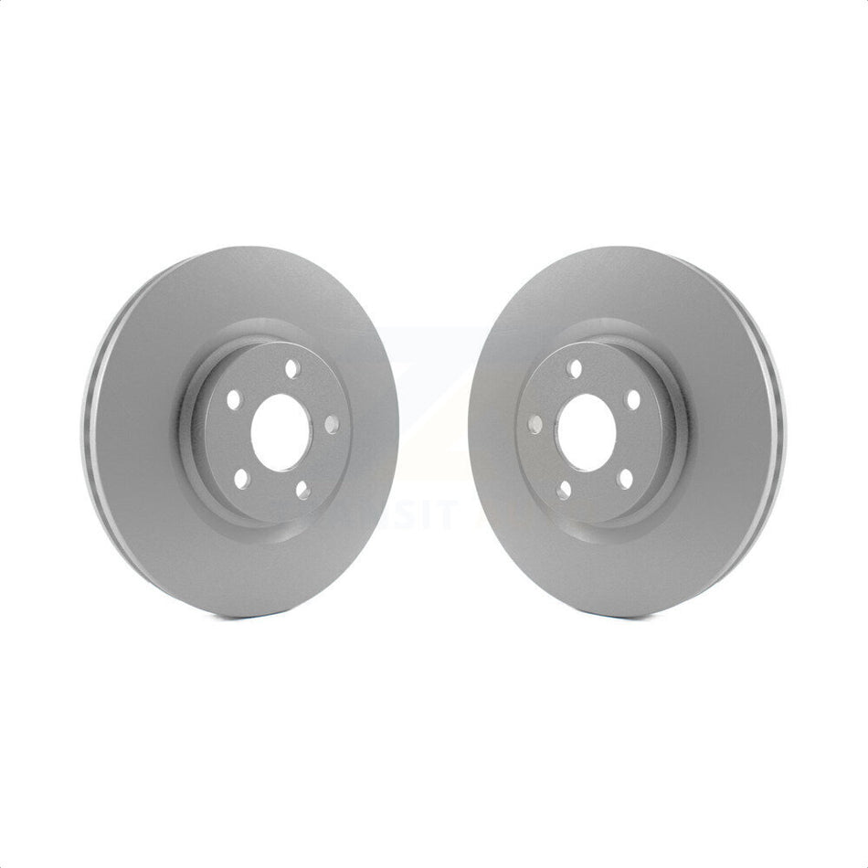 Front Coated Disc Brake Rotors Pair For Ford Edge Lincoln Continental Police Responder Hybrid SSV Plug-In KG-100109 by Genius