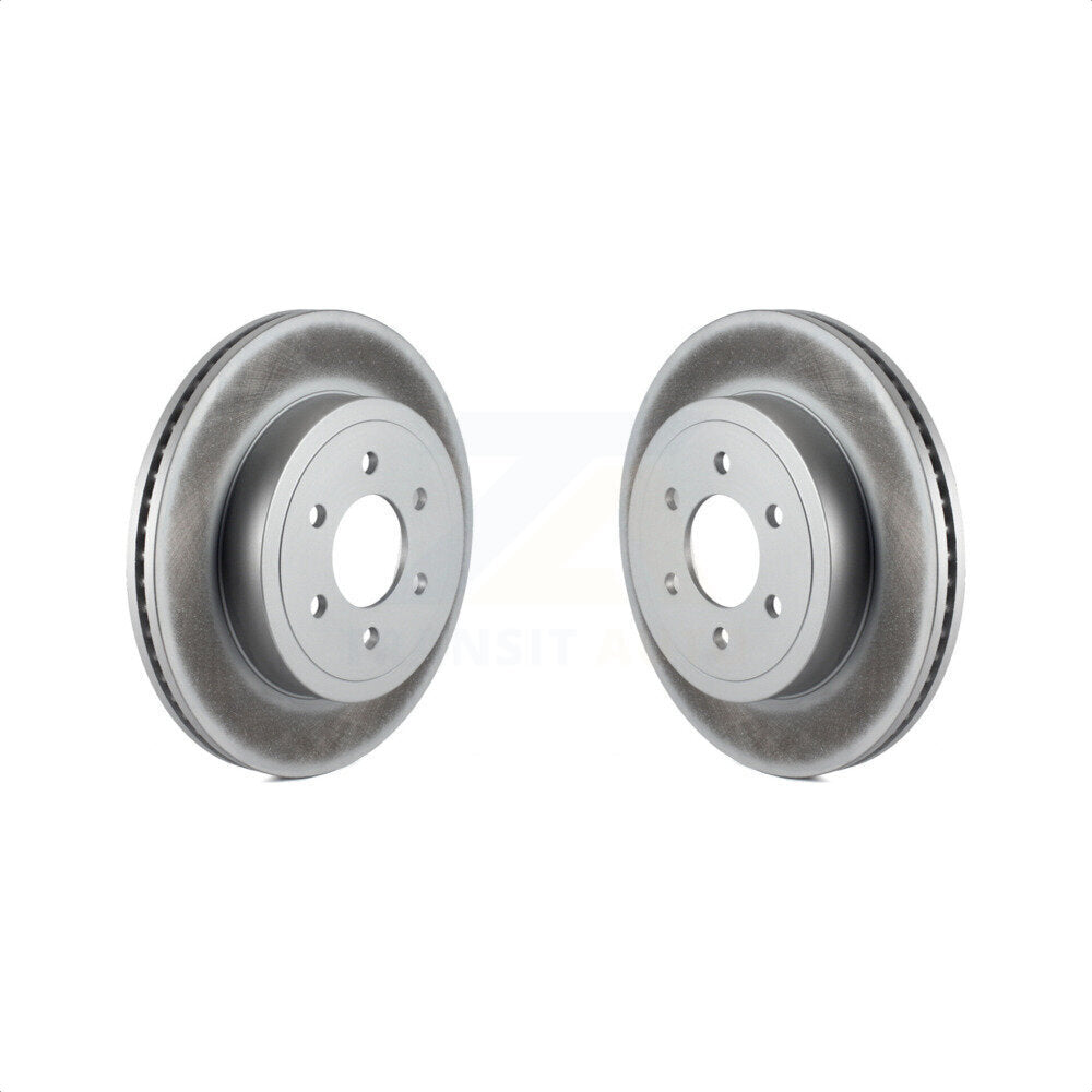 Front Coated Disc Brake Rotors Pair For 2003-2004 Dodge Dakota KG-100125 by Genius