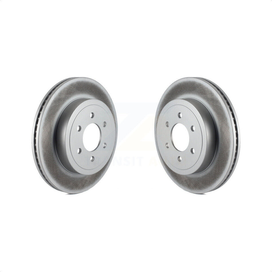 Front Coated Disc Brake Rotors Pair For 2003-2004 Dodge Dakota KG-100125 by Genius