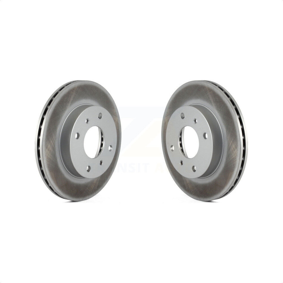 Front Coated Disc Brake Rotors Pair For Nissan Sentra 240SX INFINITI G20 Stanza Axxess KG-100149 by Genius