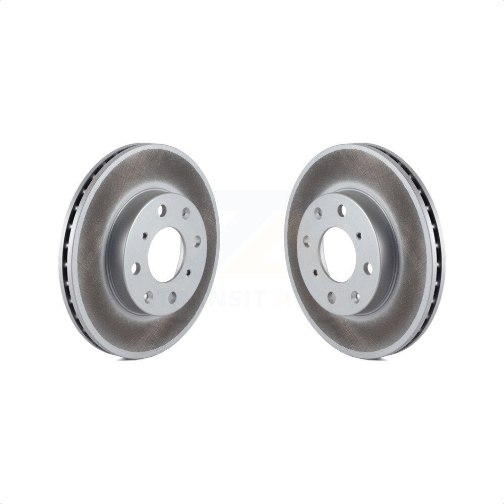 Front Coated Disc Brake Rotors Pair For Honda Civic del Sol CRX KG-100152 by Genius