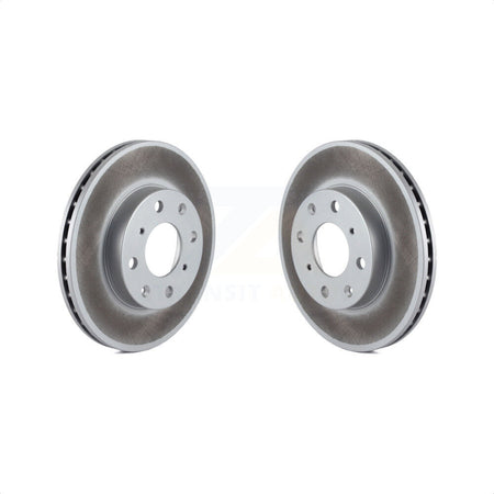 Front Coated Disc Brake Rotors Pair For Honda Civic del Sol CRX KG-100152 by Genius