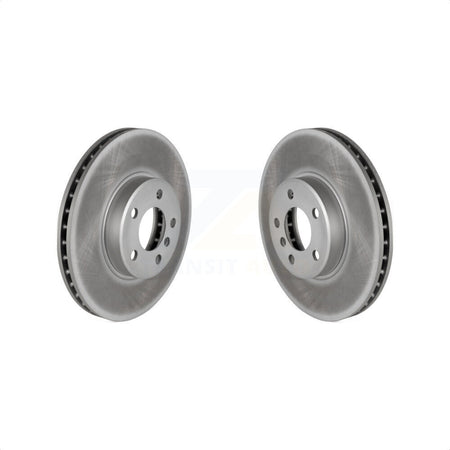 Front Coated Disc Brake Rotors Pair For BMW X5 KG-100179 by Genius