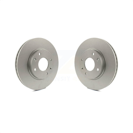 Front Coated Disc Brake Rotors Pair For Hyundai Sonata Kia Optima Magentis KG-100224 by Genius