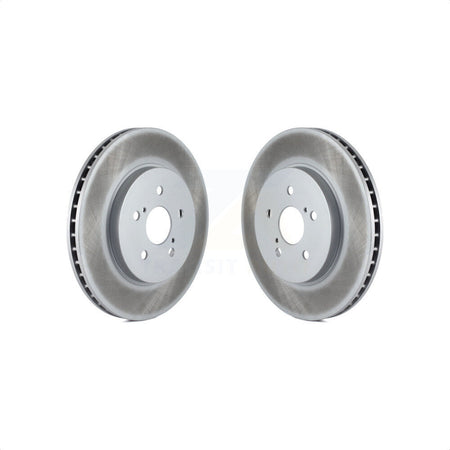 Front Coated Disc Brake Rotors Pair For Lexus Toyota Highlander RX350 RX330 RX400h KG-100229 by Genius