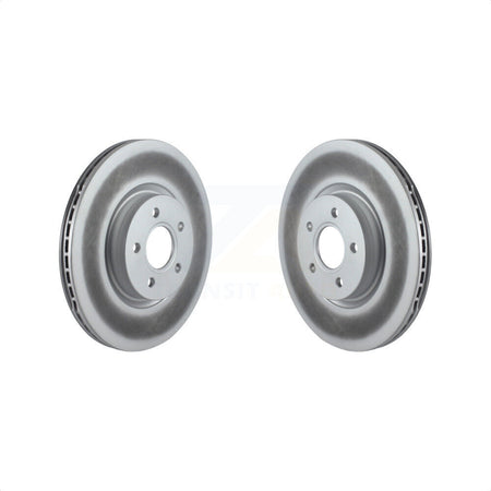 Front Coated Disc Brake Rotors Pair For Ford Escape Focus Transit Connect Volvo S40 Lincoln MKC C70 V50 KG-100269 by Genius