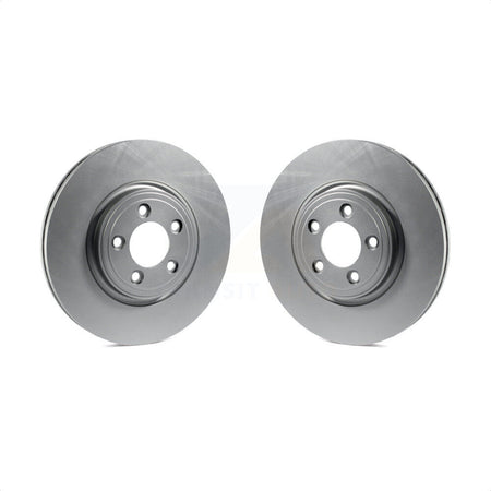 Front Coated Disc Brake Rotors Pair For Jaguar XF XJ8 S-Type XK Vanden Plas KG-100294 by Genius