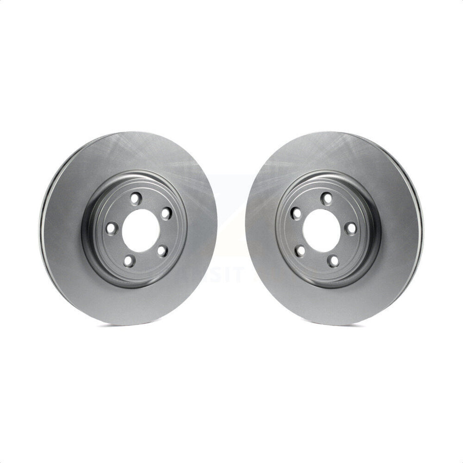 Front Coated Disc Brake Rotors Pair For Jaguar XF XJ8 S-Type XK Vanden Plas KG-100294 by Genius