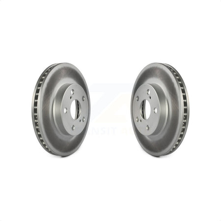 Front Coated Disc Brake Rotors Pair For Toyota Prius Lexus CT200h Plug-In KG-100310 by Genius