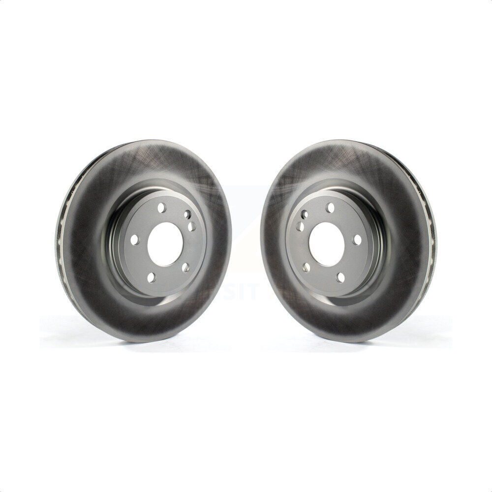 Front Coated Disc Brake Rotors Pair For Mercedes-Benz CLA250 GLA250 Infiniti QX30 INFINITI KG-100363 by Genius