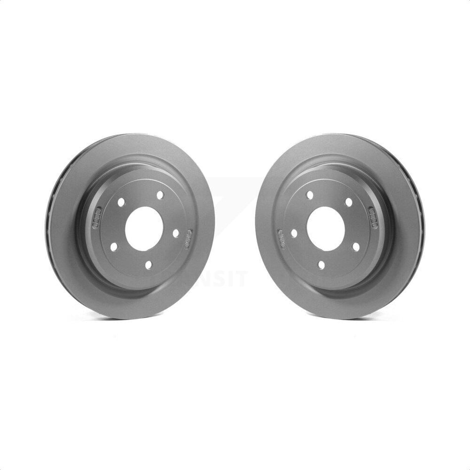 Rear Coated Disc Brake Rotors Pair For Chevrolet Corvette Cadillac XLR KG-100393 by Genius