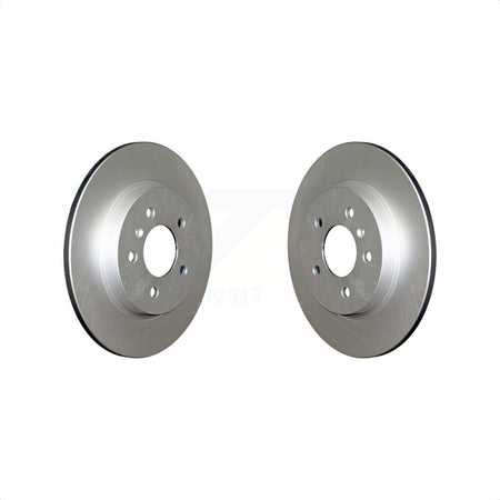 Rear Coated Disc Brake Rotors Pair For 2005-2005 Chevrolet Uplander Pontiac Montana Buick Terraza Saturn Relay KG-100395 by Genius