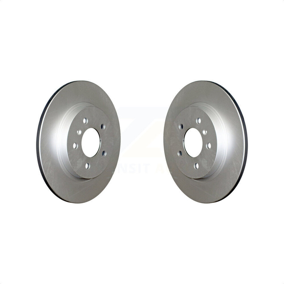 Rear Coated Disc Brake Rotors Pair For 2005-2005 Chevrolet Uplander Pontiac Montana Buick Terraza Saturn Relay KG-100395 by Genius