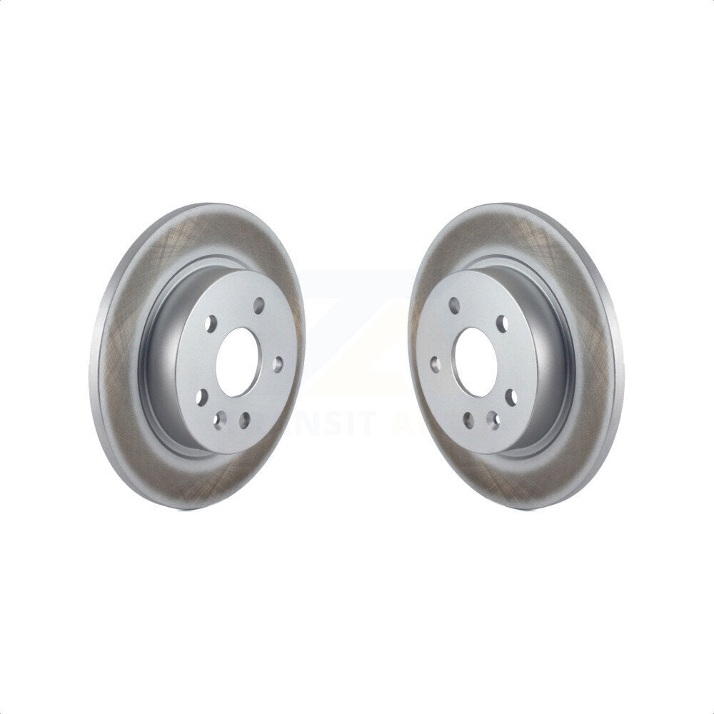 Rear Coated Disc Brake Rotors Pair For Chevrolet Cruze Buick Encore Trax Sonic Limited KG-100413 by Genius