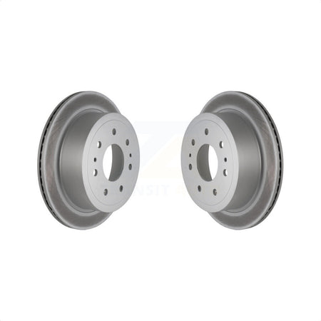 Rear Coated Disc Brake Rotors Pair For Ford F-150 Lincoln Mark LT KG-100437 by Genius