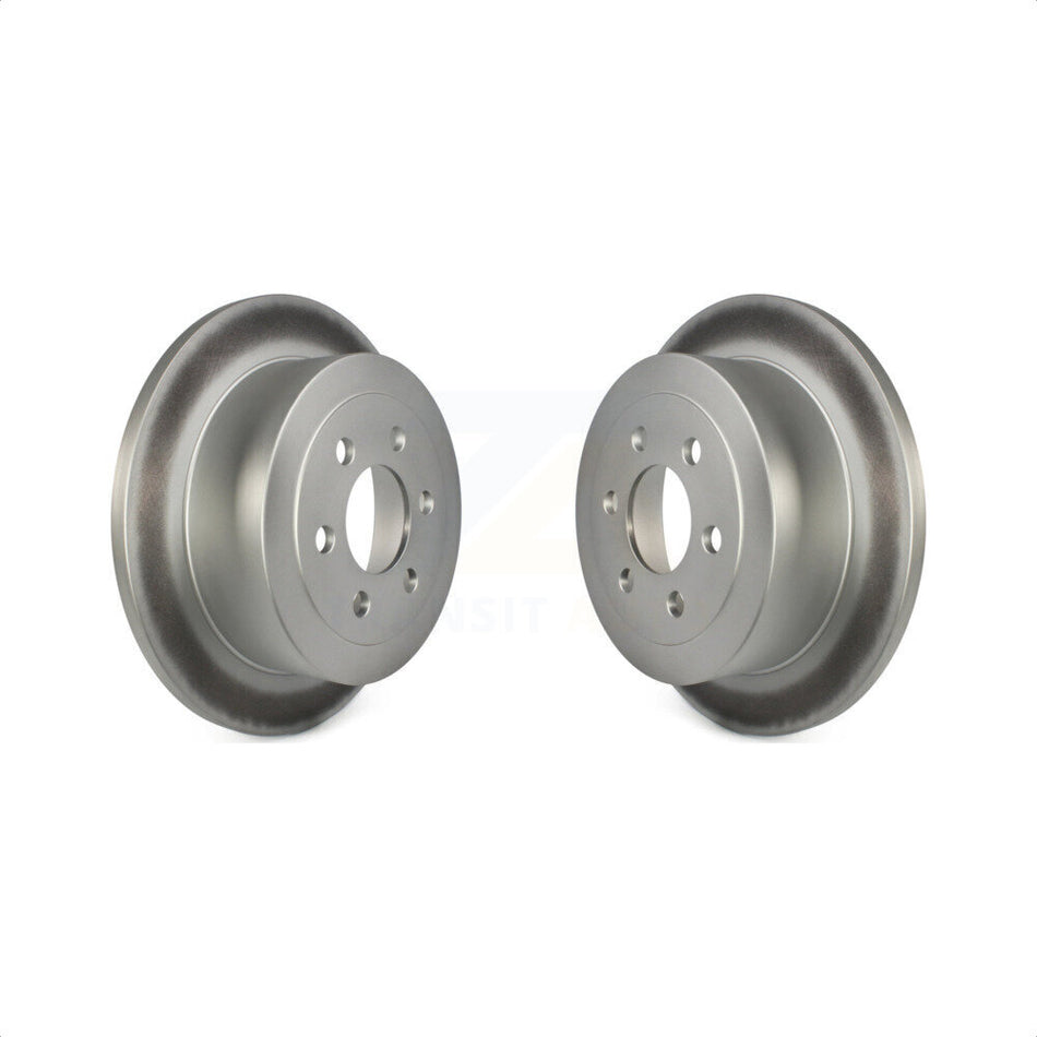 Rear Coated Disc Brake Rotors Pair For 2003-2004 Dodge Dakota KG-100469 by Genius