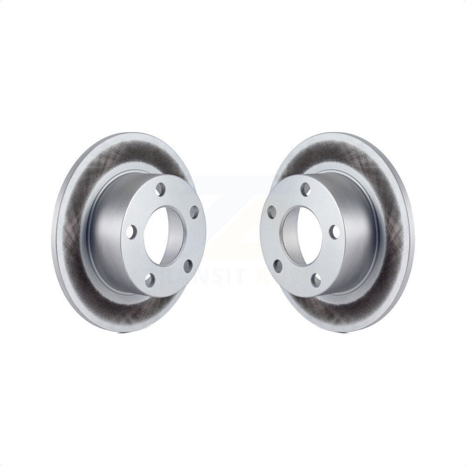 Rear Coated Disc Brake Rotors Pair For Volkswagen Passat Audi A6 Quattro 100 S6 KG-100497 by Genius