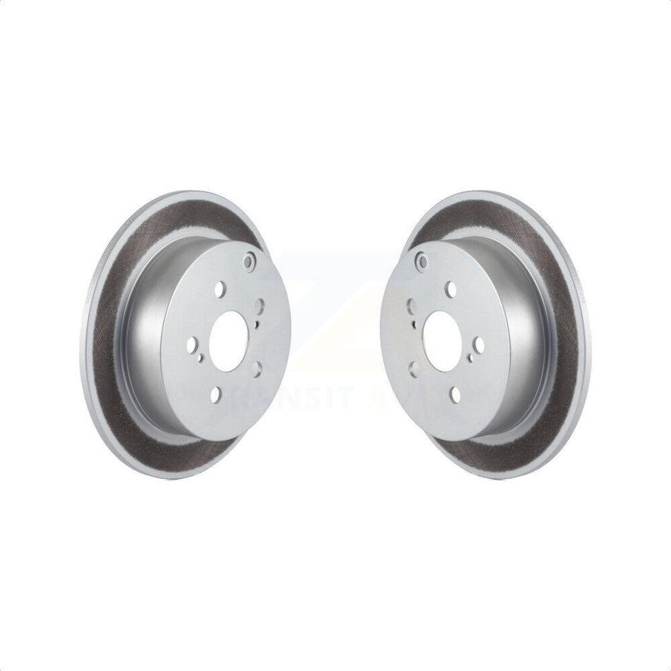 Rear Coated Disc Brake Rotors Pair For Toyota Corolla Matrix Scion tC Pontiac Vibe Celica KG-100510 by Genius