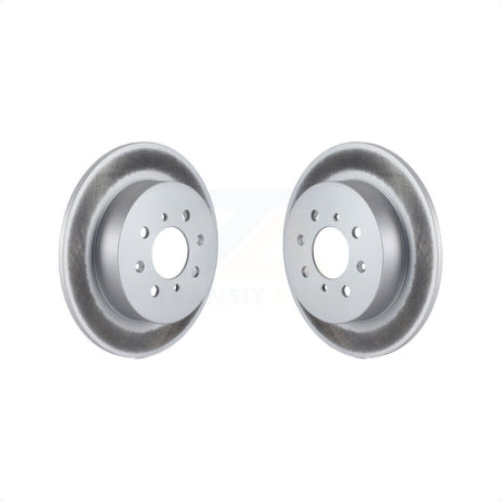 Rear Coated Disc Brake Rotors Pair For Honda Civic Acura EL KG-100533 by Genius