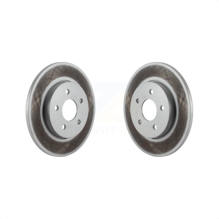 Rear Coated Disc Brake Rotors Pair For 2002-2008 Jaguar X-Type KG-100541 by Genius