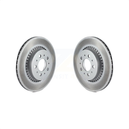 Rear Coated Disc Brake Rotors Pair For 2003-2014 Volvo XC90 KG-100543 by Genius