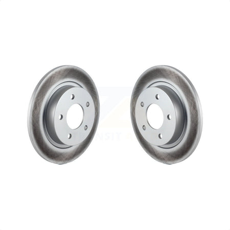 Rear Coated Disc Brake Rotors Pair For Mazda 3 Sport KG-100545 by Genius