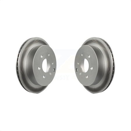 Rear Coated Disc Brake Rotors Pair For Nissan Frontier Xterra Suzuki Equator KG-100558 by Genius