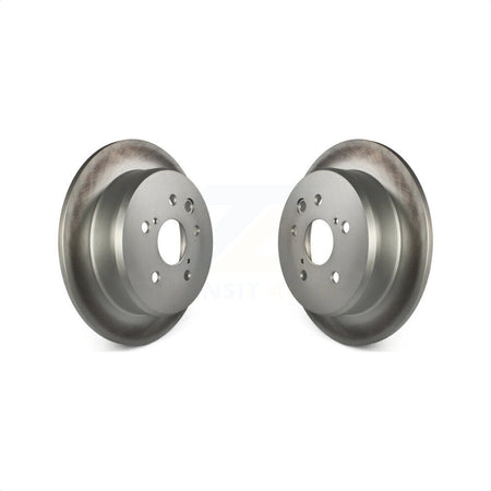 Rear Coated Disc Brake Rotors Pair For Lexus IS250 KG-100581 by Genius