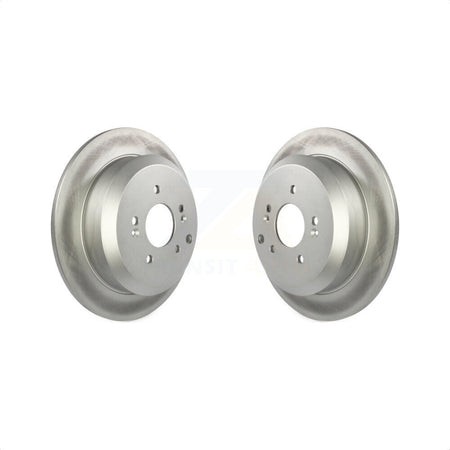 Rear Coated Disc Brake Rotors Pair For 2007-2012 Hyundai Veracruz KG-100598 by Genius