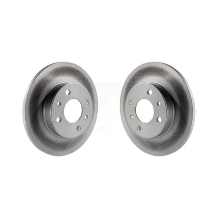 Rear Coated Disc Brake Rotors Pair For Fiat 500 KG-100643 by Genius