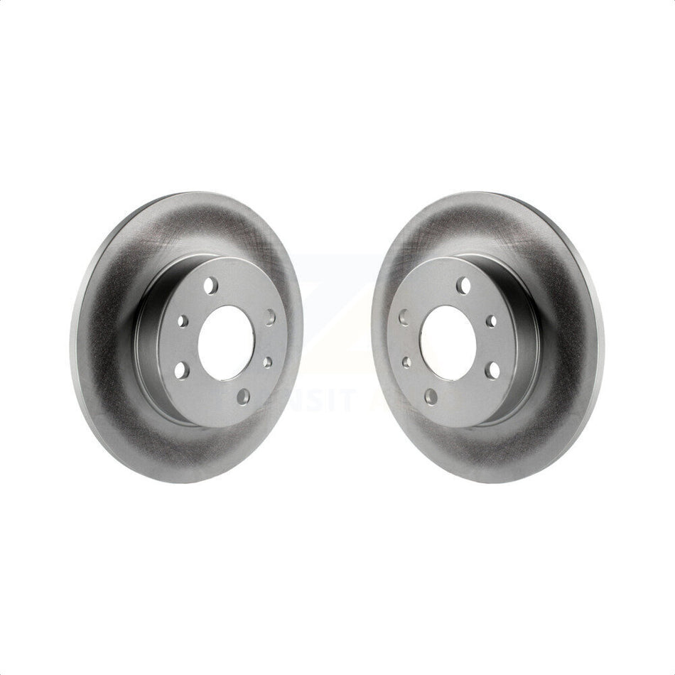 Rear Coated Disc Brake Rotors Pair For Fiat 500 KG-100643 by Genius