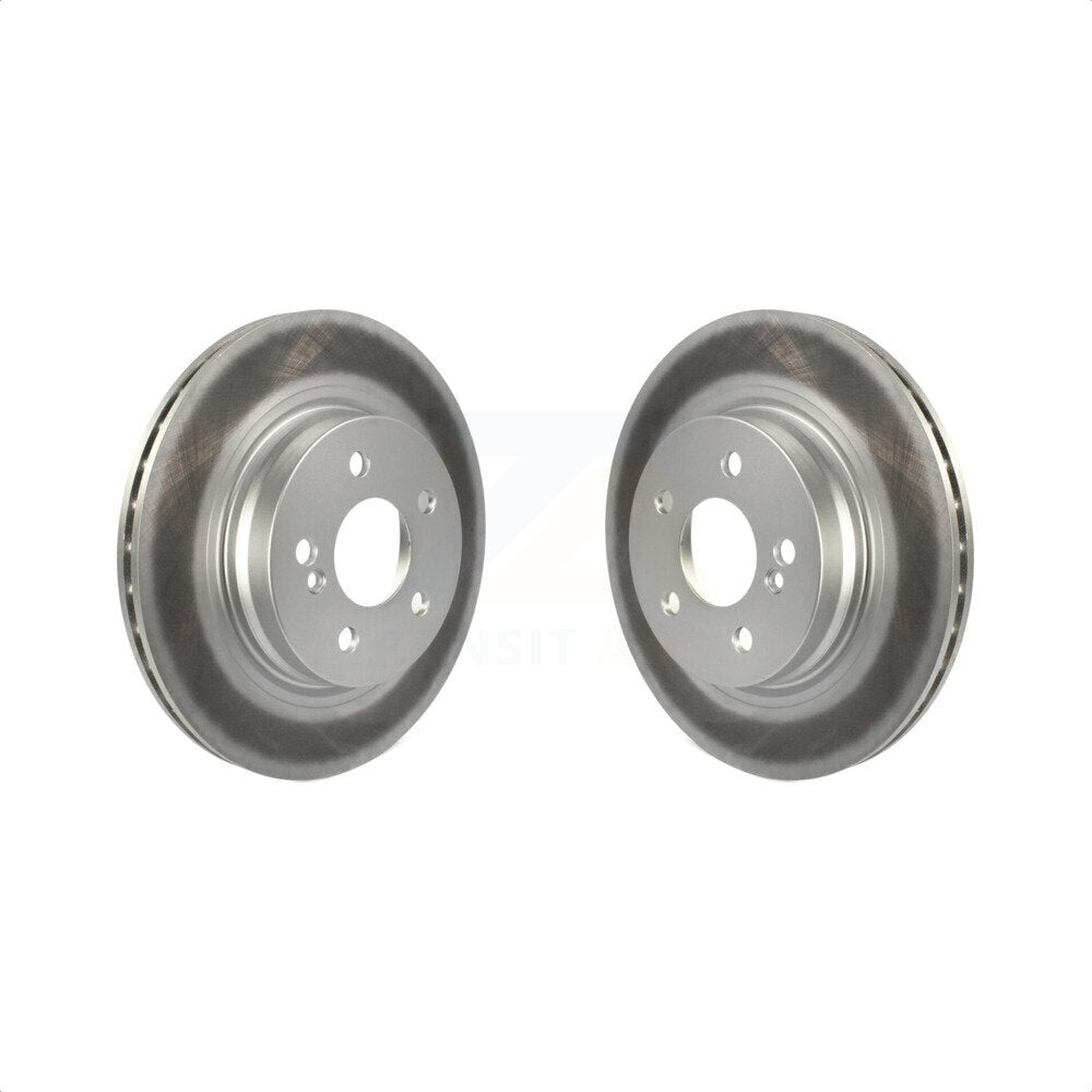 Rear Coated Disc Brake Rotors Pair For Mercedes-Benz E350 C250 C300 C350 E550 KG-100661 by Genius