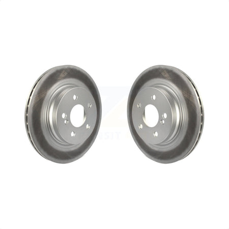 Rear Coated Disc Brake Rotors Pair For Mercedes-Benz E350 C250 C300 C350 E550 KG-100661 by Genius