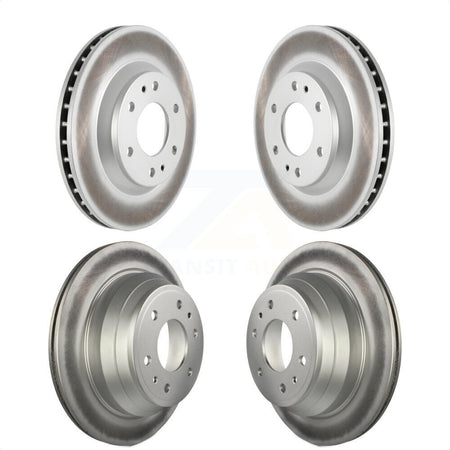 Front Rear Coated Disc Brake Rotors Kit For Chevrolet Trailblazer GMC Envoy Buick Rainier Oldsmobile Bravada Isuzu Ascender KG-100707 by Genius