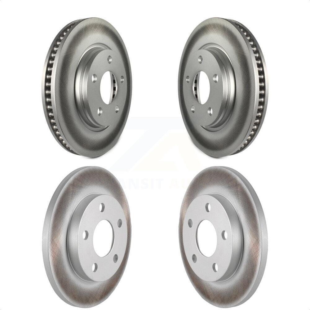 Front Rear Coated Disc Brake Rotors Kit For Pontiac Grand Prix Buick LaCrosse Allure KG-100713 by Genius