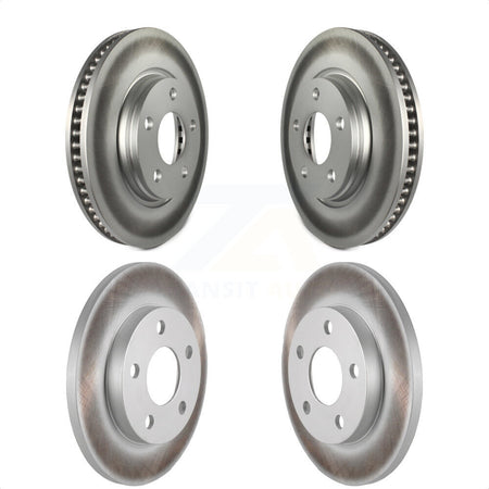 Front Rear Coated Disc Brake Rotors Kit For Pontiac Grand Prix Buick LaCrosse Allure KG-100713 by Genius